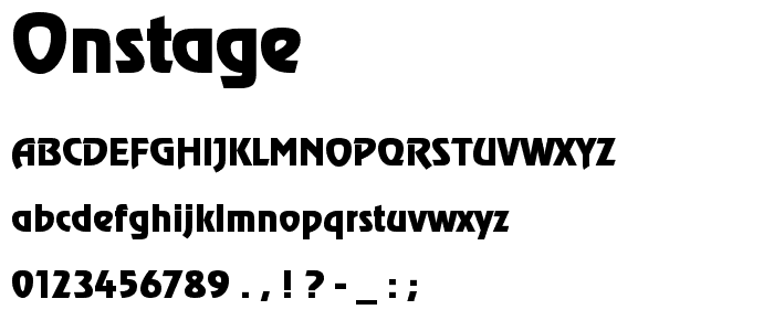 OnStage font
