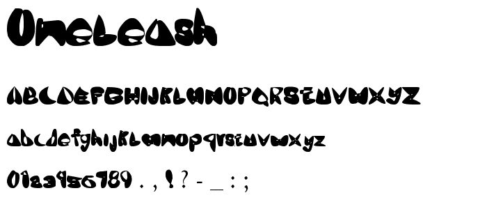 OneLeash font