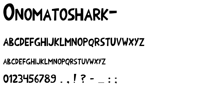 OnomatoShark  font
