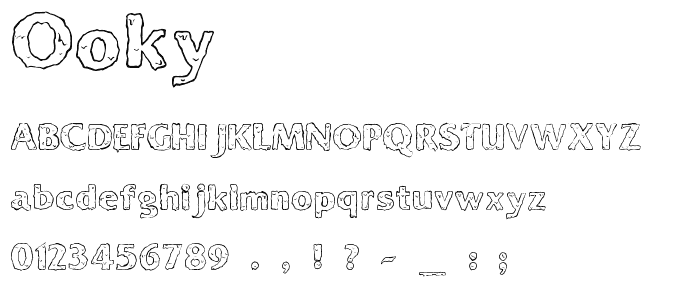 Ooky font