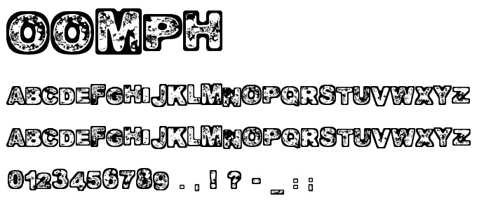 Oomph font