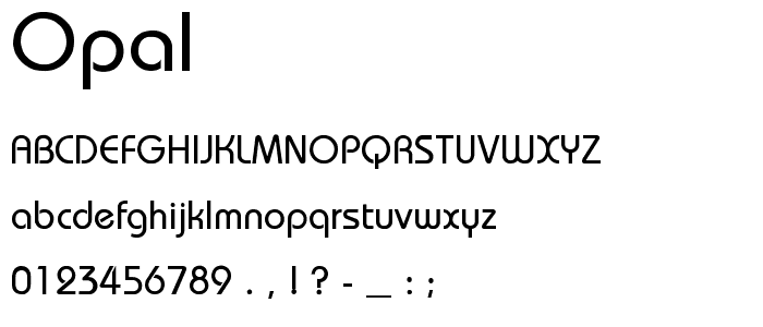 Opal font