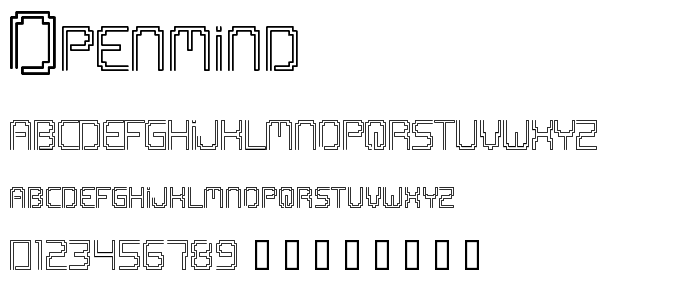 OpenMind font