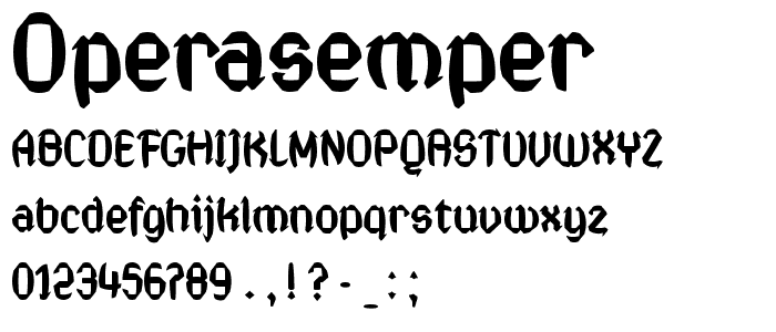 OperaSemper font