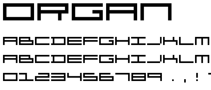 Organ font