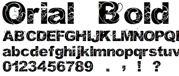 Orial_ Bold font