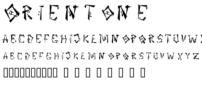 OrientOne font