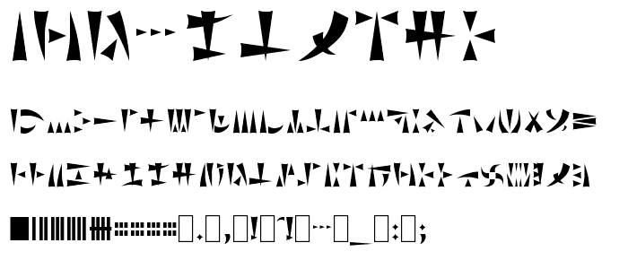 Ork Glyphs font