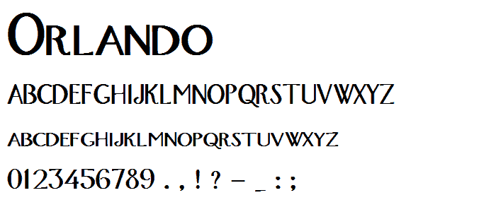 Orlando font