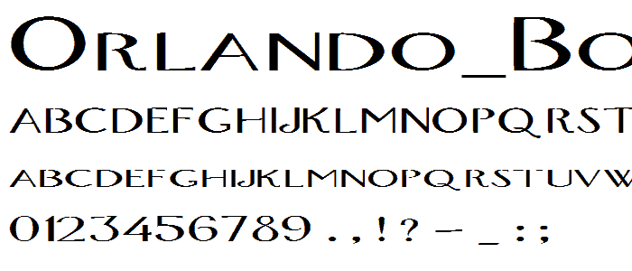Orlando_Bold font