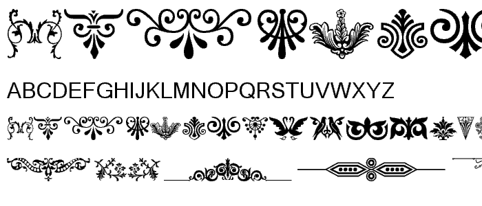 Ornamental Decoration II font