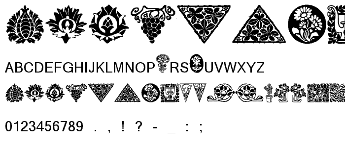 Ornamenter font