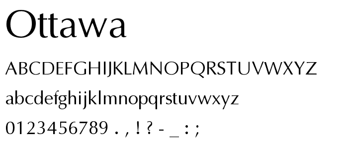 Ottawa font