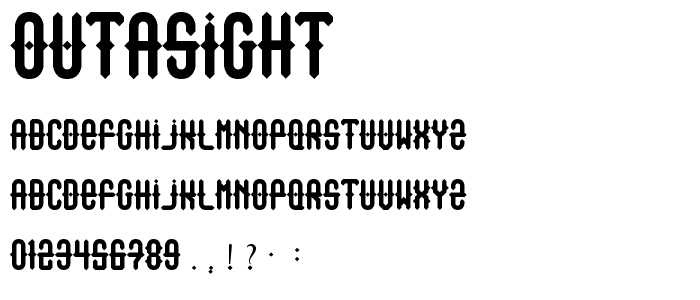 Outasight font