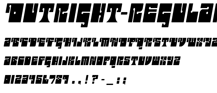 Outright-Regular font