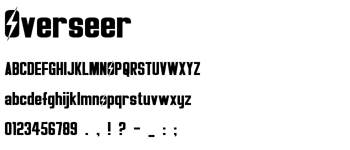 Overseer font