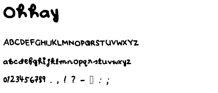 ohhay font