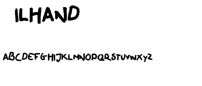 oilhand font