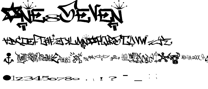 one8seven font