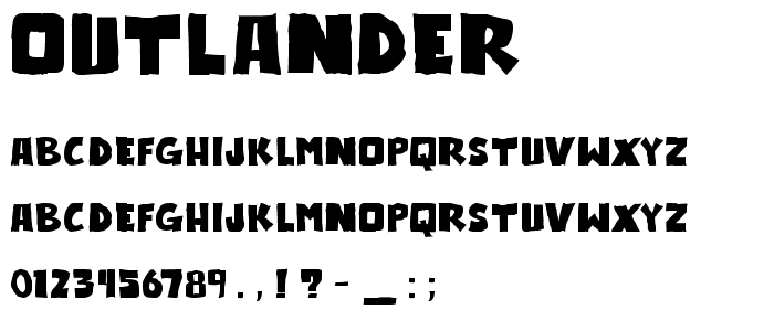 outlander font