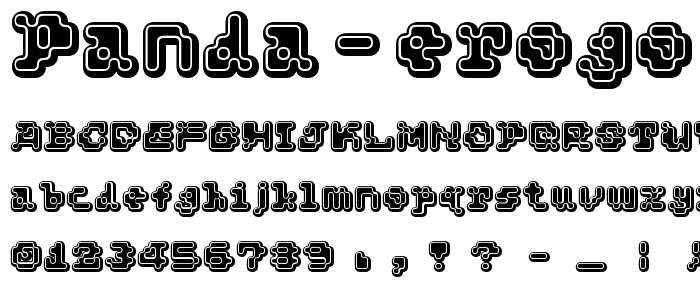 PANDA ERogo font