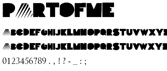 PARTOFME font