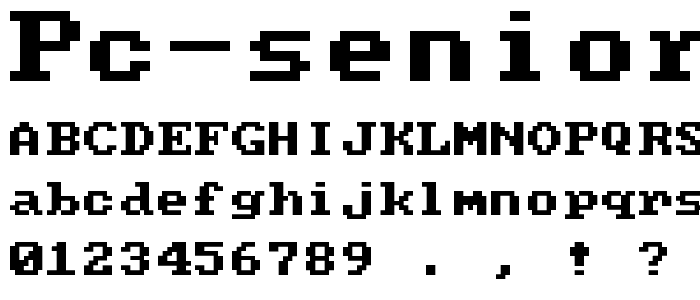 PC Senior Regular font