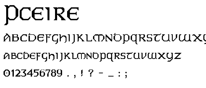 PCEire font