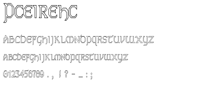 PCEireHC font