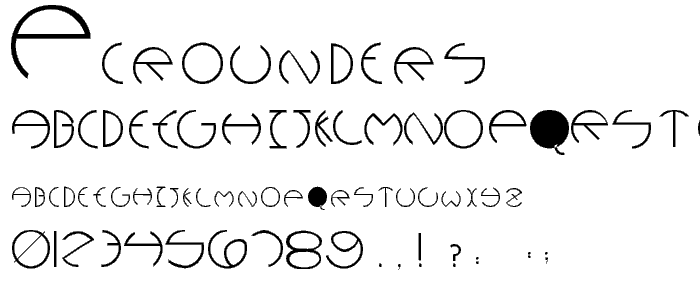 PCRounders font