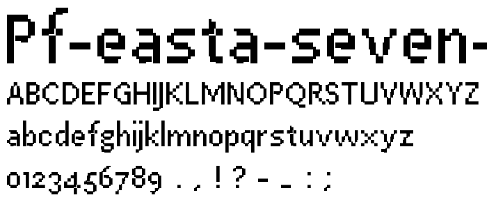PF Easta Seven Condensed font