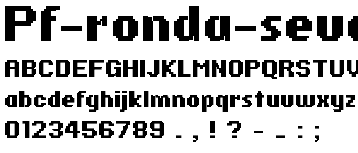 PF Ronda Seven Bold font