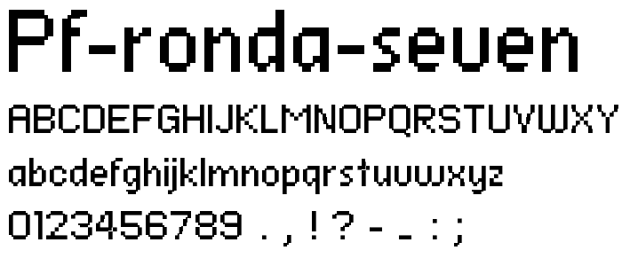 PF Ronda Seven font