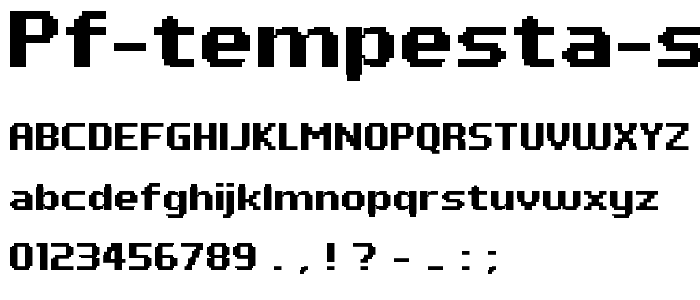 PF Tempesta Seven Bold font