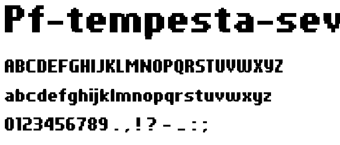 PF Tempesta Seven Condensed Bold font