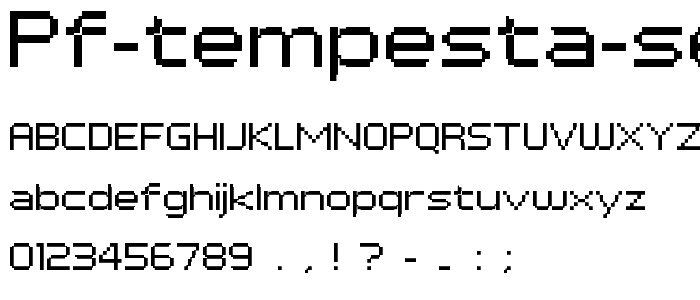 PF Tempesta Seven Extended font