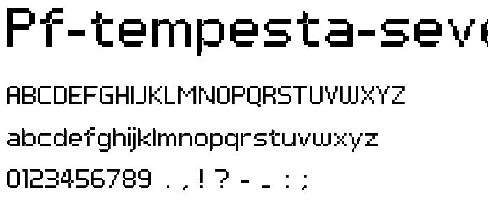 PF Tempesta Seven font