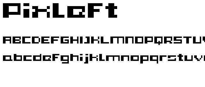 PIXleft_5 font