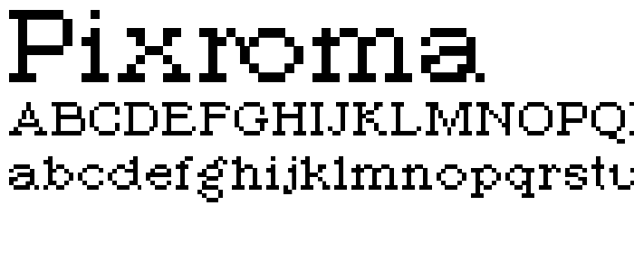 PIXroma_8 font
