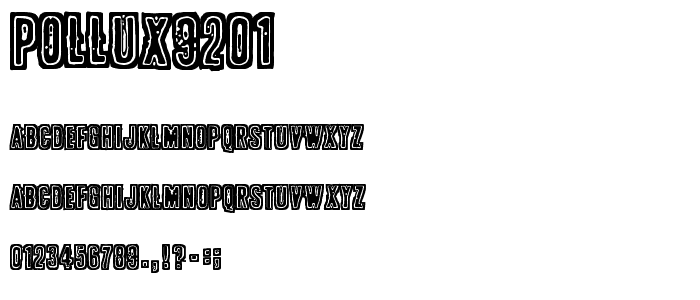 POLLUX9201 font