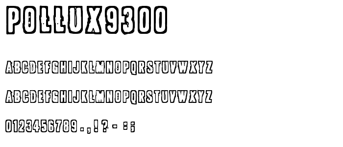 POLLUX9300 font
