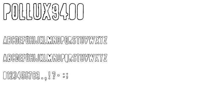 POLLUX9400 font