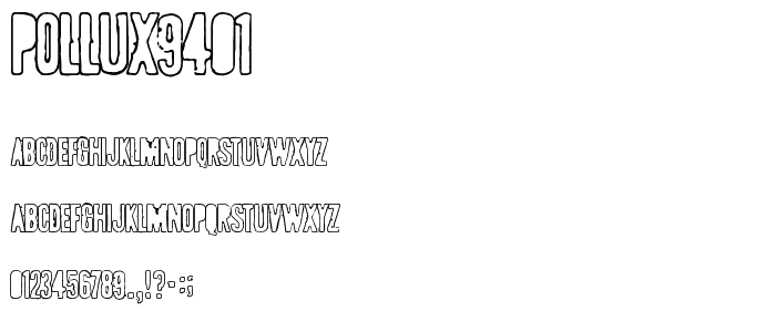 POLLUX9401 font