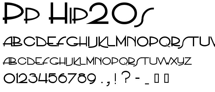 PP_Hip20s font