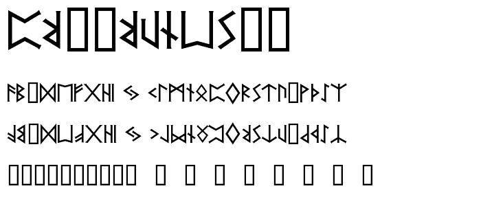 PR Runes 2 font