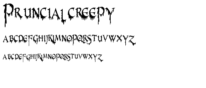 PR Uncial Creepy font