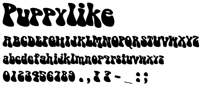 PUPPYLIKE font