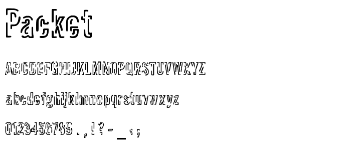 Packet font