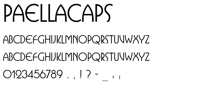 PaellaCaps font