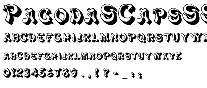 PagodaSCapsSSK font